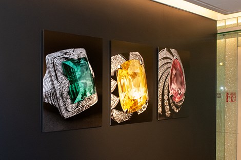 Hoofdkantoor Cartier - Amsterdam - opgeplakt op 2 mm aluminium