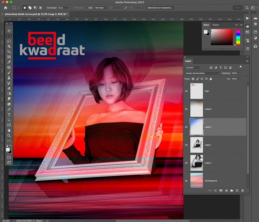 Cursus Photoshop werken met lagen